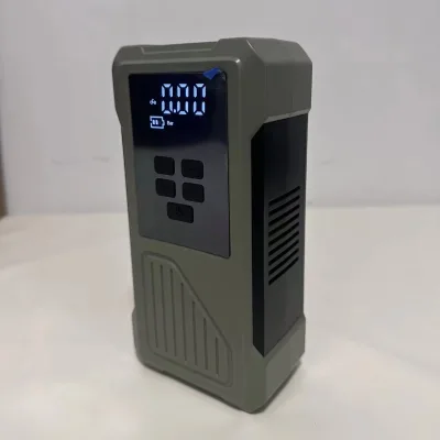 Latest Design Wireless Car Jump Starter With Air Compressor HandHeld Air Pump With Power Bank Tire Pressure Monitor Multinozzle