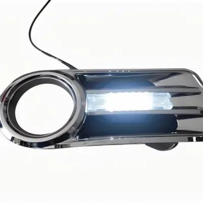 Coa-ster Electroplated Fog Lamp Frame with LED Daytime Running Lights