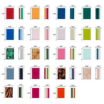 All Popular Styles of Acrylic American Mahjong Tiles Are Delivered Randomly. Customized Colors Are Not Supported.