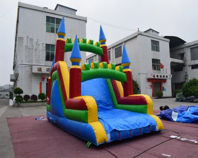 Commercial Inflatable Land Slide Vertical Stamping Inflatable Dry Slide for Sale