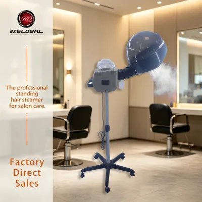 Adjustable Standing Hood Hair Steame Digital Knob Temperature Control Device Perm Hair Nourishing Steam