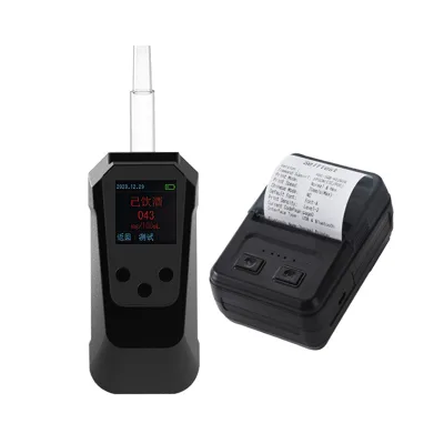 High Accuracy Portable Alcohol Tester for Bluetooth Connectivity Electrochemical Transducer with Digital Printer