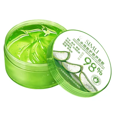 Private Label After Sun Snoothing Aloe Vera Gel Face Care Moisturizing Cream Natural Organic Pure 98 Skin Care Gel for Home Use