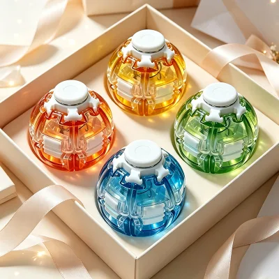 Bestseller Plastic Spinning Top Squeeze Ball Fidget Spinner-Stress-relief Educational Fun Toy for Boys & Girls Youth Gift