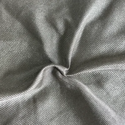 BLOCK EMF Knitted Elastic Stretch Silver Fiber Fabric for Dress & Garment Anti Radiation Protection