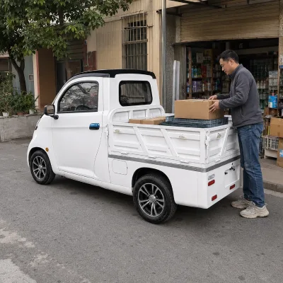 L6 Electric Cargo Truck SQ4 Single Seat Pick up Truck for Last Mile Delivery 5kw Motor Lithium Battery High Performance