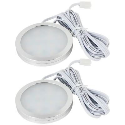 HEYRV High Quality 12V RV Caravan LED Cabinet Puck Light Warm White Interior Spot Lamp 10pcs/box