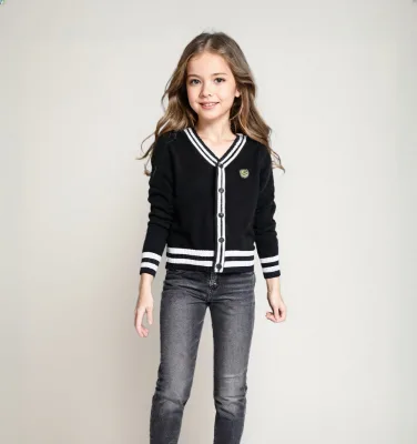 Premium Quality Plaid V-Neck Sweaters for Boys and Girls Back-to-School Style Wholesale Available