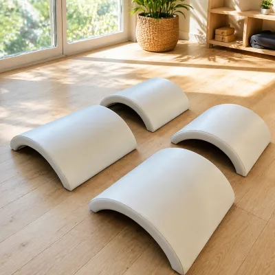 Professional Pilates Curved Hollow Dense EVA Foam Barrel Spine Corrector with Body Stretch for Yoga Training and Pilates Studio