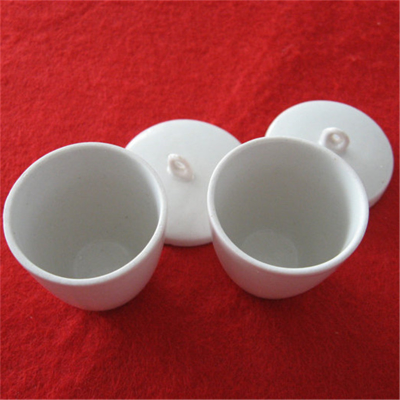 Custom Thermal Analysis Ceramic Crucible Porcelain Ceramic Crucible 50ml Alumina Tga Crucibles