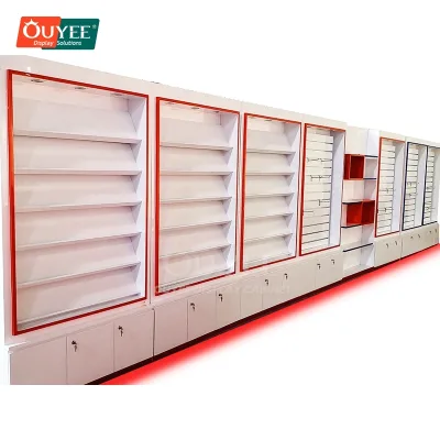 Professional Mobile Phone Showcase Project Management Mobile Store Display Solution Led Display Table