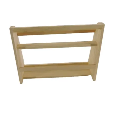 Custom Logo Display Unfinished Wood Menu Holder