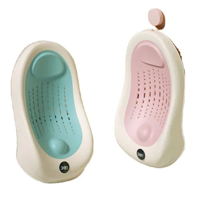 Foldable Bath Tub Temperature Sensitive Non-Slip Baby Bathtub Tray Bath Support Seat with Digital Thermometer Multifunction