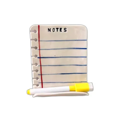 Handmade Ceramic Magnet Whiteboard- Pottery Fridge Memo Board - Food Theme Ceramic Fridge Magnets