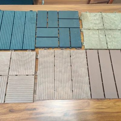 Factory Wholesale Outdoor Deep Garden Interlocking Paving Tiles Outdoor PP Plastic Floor Interlocking Stone Tiles Composite Deck