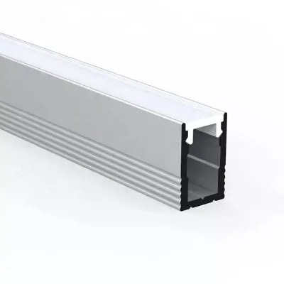 Super Thin Anodized Aluminum Extrusion Profiles Black White Finish With LED Strip Linear Light Recessed for Cabinet