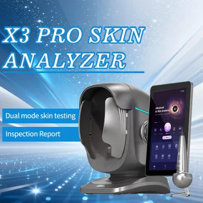 X3 Pro 8 Spectra Skin Analysis Machine for Skin Tone Moisture Wood Lamp AI Facial Scanner Skin Analyzer