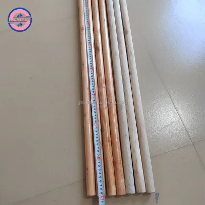 Varnished Painting Mop Handle Wooden Broom Stick for Plastic Broom Morocco Palestine Europe Market