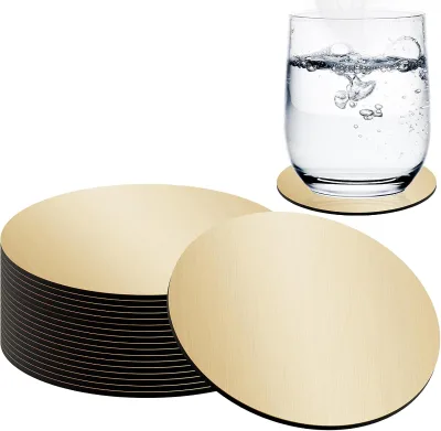 Aluminum Coster Custom Stainless Steel Metal Coaster With Logo for Hotel Bar Tool