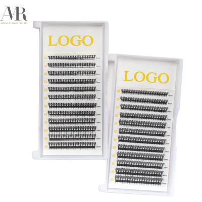 Manga Tower Spire Eyelash Extension Handmade Fluffy C D Curl 8-15mm Feathered Style Comic Wings Promade Lash