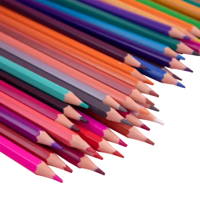 Kids Artist Drawing Color Pencils Set with logo Color Box Packing 7" Length