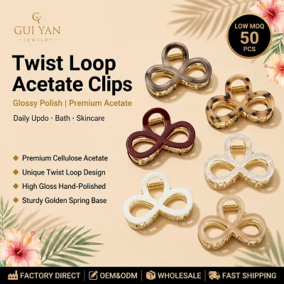 7cm High Quality Korean Style Medium Bow Knot Solid Color Hair Claw Hair Clip Acetate Material Shark Claw Hair Accessory Women