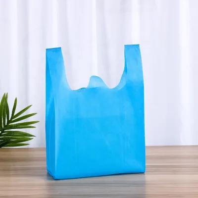 Spunbond Non Woven T-shirt Bag for Super Market Shopping Grocery Bag
