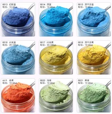 Sky Blue Car Paint Glow-In-The-Dark Pigment Powder Makeup Premium Quality Product