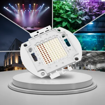 GMKJ High Power COB IR Infrared 50W 850nm LED Chip Diode Light with 120 Degree Viewing Angle and Dimmable