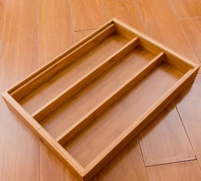 Bamboo Tableware Drawer Storage Box