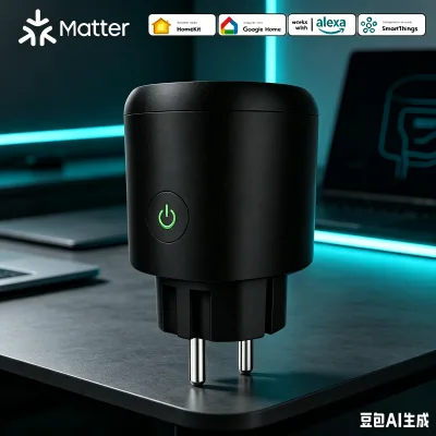 OEM ODM Matter Smart Plug EU WiFi 16A with Energy Monitoring Scheduling Timer Alexa Google Home Local Control