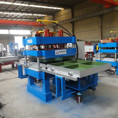 Automatic Ejection Rubber Tile Press Machine Interlock Brick Mold Rubber Bricks Making Machine