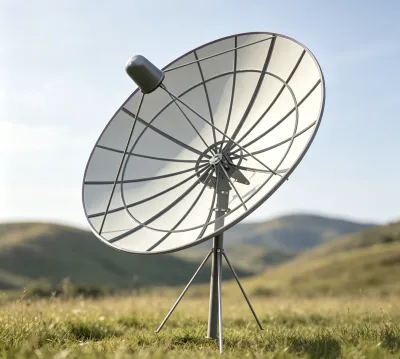 Hot Galvanized Frame 2.4m Aluminum Mesh Satellite Dish Anti-Salt Corrosion for Seaside Area