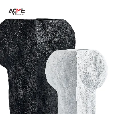 Minimalist Modern Simple Porcelain Unique Custom Nordic Creative Ceramic Home Decor Flower Vase