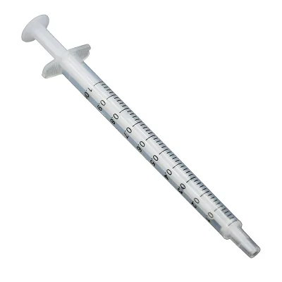 Patented Oil-Resistant Corrosion-Resistant 1ML Syringe Manual Dispensing Needle Tube 2-Piece Transparent Rubber Stopper Plastic