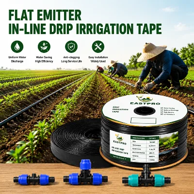 Ruban Irrigation Goutte a Goutte China Price Agricultural 1000m Water 16mm Flat Drip Irrigation Tape Tape 0.3mm Roll