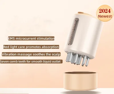 Electric Liquid Guide Massage Comb Massager Head Scratcher Comb Applicator for Hair Growth Products Scalp Oil Applicator