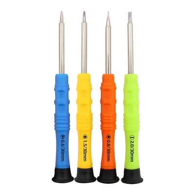 Colorful Small Screwdriver Mobile Phone Disassembly, Cleaning and Repair Kit Assembly and Delivery Tool Set of 4 Pieces