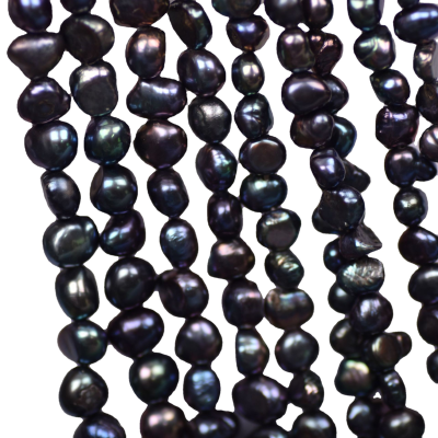 Wholesale 5-6mm Loose Beads Baroque Pearls Malachite Green Black Pearls Natural Freshwater Pearls