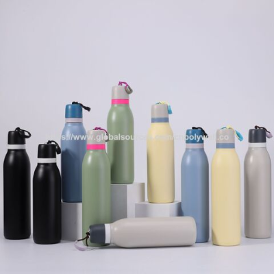 Outdoor portable hand-held cup with macaroon color 304 stainless steel insulated cup