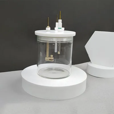 High Precision Three Electrode Holes Electrolytic Cell for Lithium Labl Research