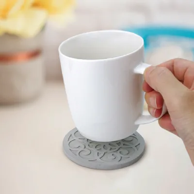 DIY crafts natural concrete mug coaster cement coaster