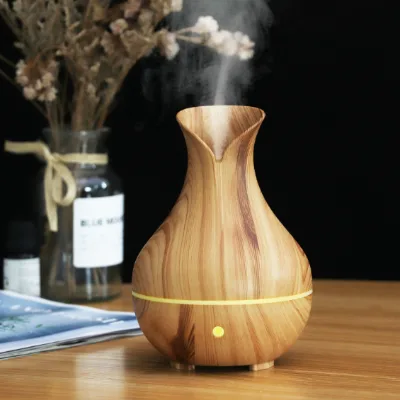 New USB Mini Vase Light Wood Pattern Aromatherapy Home Indoor Ultrasonic Essential Oil Home Aromatherapy Machine