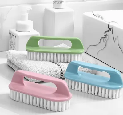 Various Colors Household Scrubbing Brush Handheld Plastic Handle Nylon Bristle Multi-Purpose Laundry Floor Tile Cleaning Brush