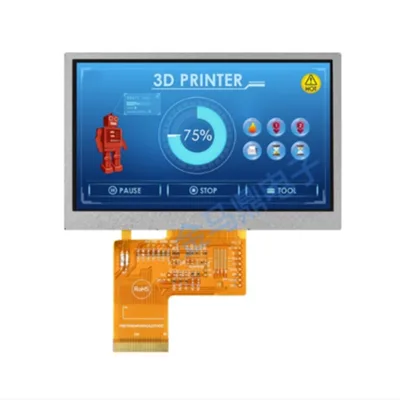 Industrial Control 4.3 "TFT LCD Screen 480*272 Resolution LCD Display with High Light Resistance Touch