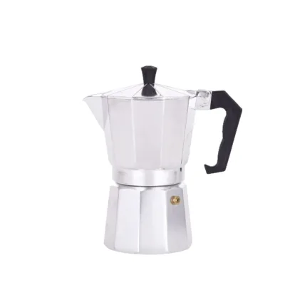 Ekocian 2 Cup Aluminum Moka Pot Classic Stovetop Espresso Coffee Maker 100ml Wholesale Portable Coffeemaker with Lid