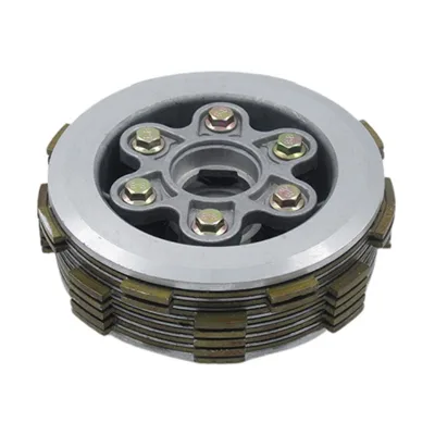 Motorcycle Clutch Centre Complete for CG250-6 Columns with 7 Pieces - Iron Added - Small Holes