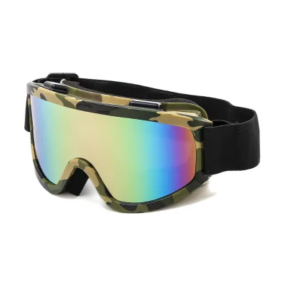 Hot Selling Unisex Cheap Ski Eye Glasses UV400 Anti-Fog Big Ski Mask Eyeglasses Outdoor Sport Snow Snowboard Glasses
