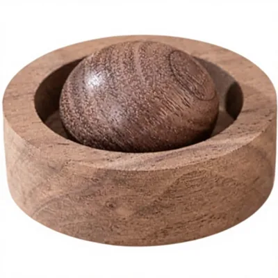 Wooden Essential Oil Diffuser-round Ball Aromatherapy Diffuser Walnut Beech for Office Car Yoga Hall & Home