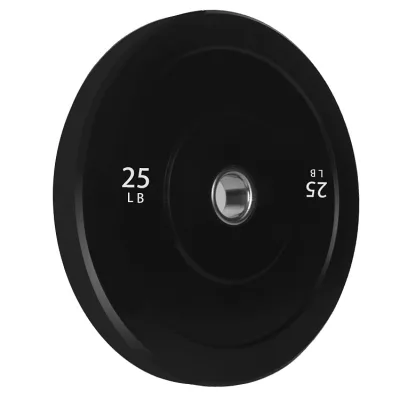 Olympic Rubber Bumper Weight Plates with Steel Hub, Multiple Weight Options